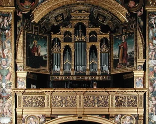Jungfrau und Kind vor St. Katharina von Alexandria, 1507